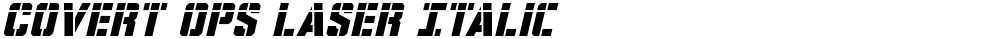 Covert Ops Laser Italic