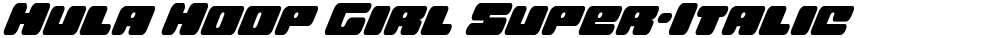 Hula Hoop Girl Super-Italic