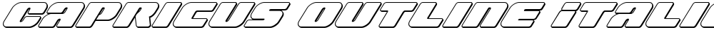 Capricus Outline Italic