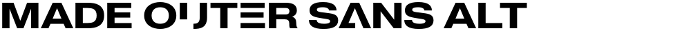 MADE Outer Sans Alt