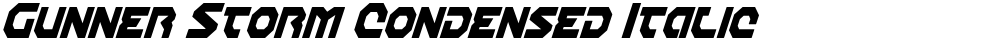 Gunner Storm Condensed Italic
