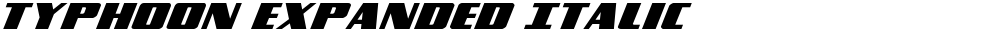 Typhoon Expanded Italic
