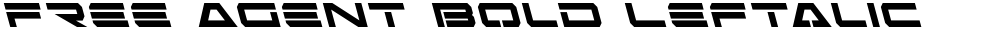 Free Agent Bold Leftalic