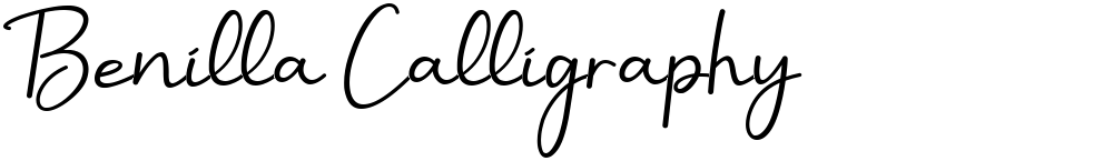 Benilla Calligraphy