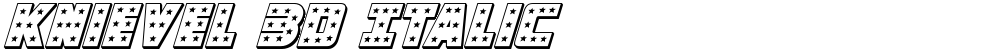 Knievel 3D Italic