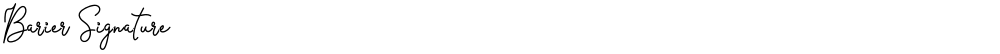 Barier Signature