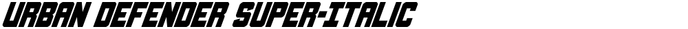 Urban Defender Super-Italic