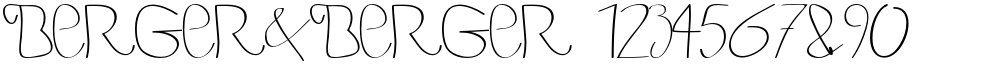 BERGER&BERGER 1234567890