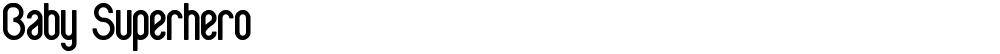Baby Superhero