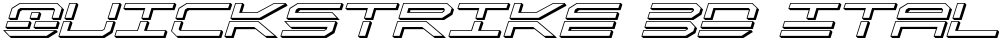 QuickStrike 3D Italic