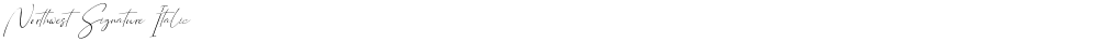 Northwest Signature Italic