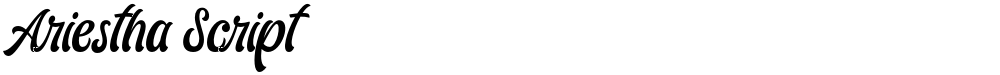 Ariestha Script