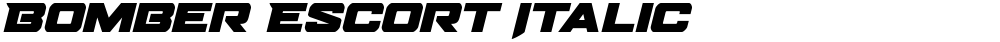 Bomber Escort Italic