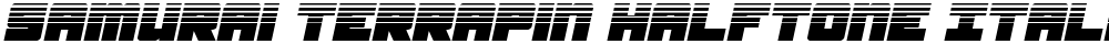 Samurai Terrapin Halftone Italic