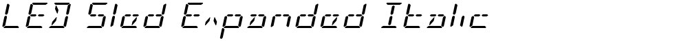LED Sled Expanded Italic