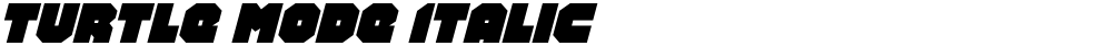 Turtle Mode Italic