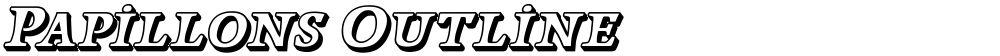 Papillons Outline