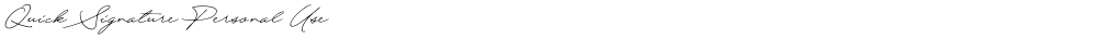 Quick Signature Personal Use