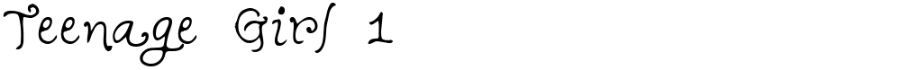 Teenage Girl 1