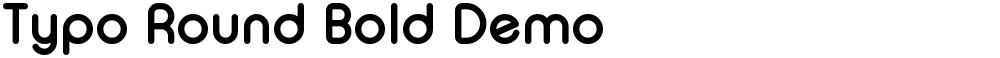Typo Round Bold Demo