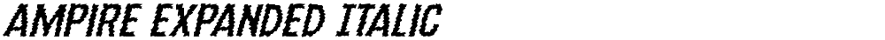 Ampire Expanded Italic