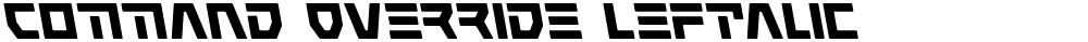 Command Override Leftalic