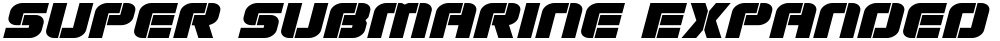 Super Submarine Expanded Italic