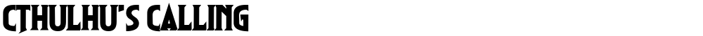 Cthulhu's Calling