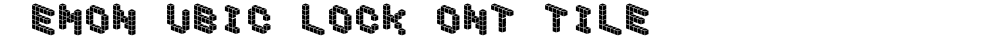DemonCubicBlockFont Tile