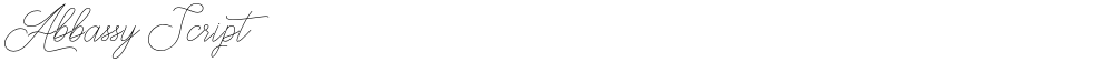 Abbassy Script