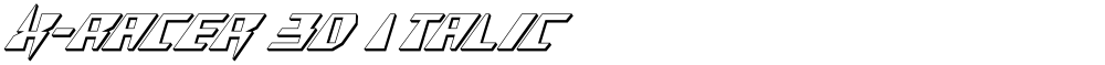 X-Racer 3D Italic