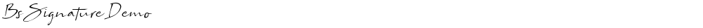 Bs Signature Demo