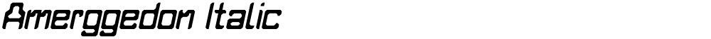 Amerggedon Italic