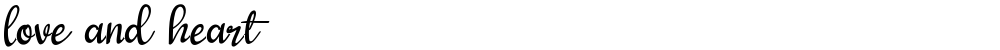 love and heart