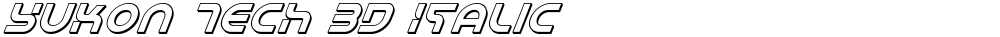 Yukon Tech 3D Italic