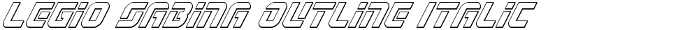 Legio Sabina Outline Italic