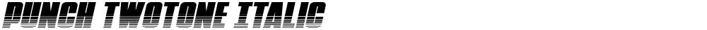 Punch Twotone Italic