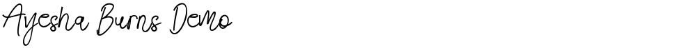 Ayesha Burns Demo