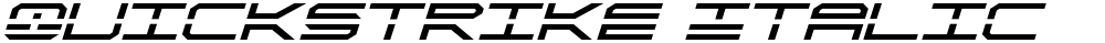 QuickStrike Italic