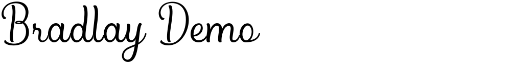 Bradlay Demo