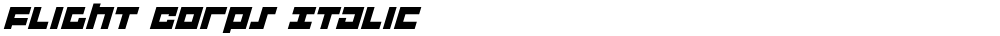 Flight Corps Italic