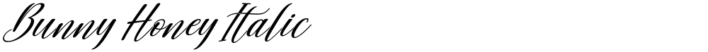 Bunny Honey Italic