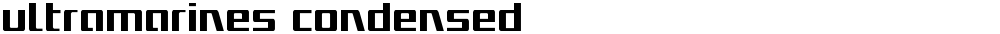 Ultramarines Condensed