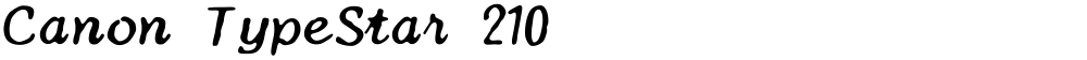 Canon TypeStar 210