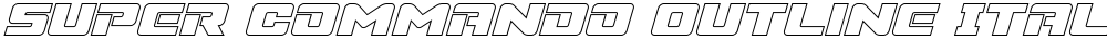 Super Commando Outline Italic