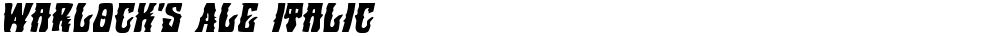 Warlock's Ale Italic