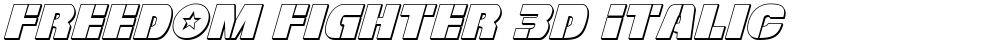 Freedom Fighter 3D Italic