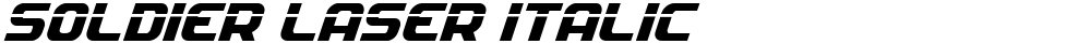 Soldier Laser Italic