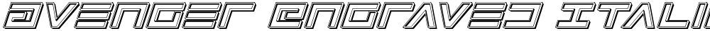 Avenger Engraved Italic