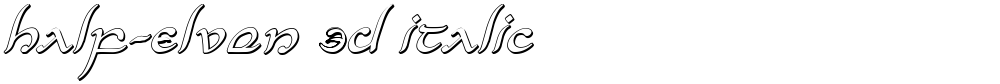 Half-Elven 3D Italic